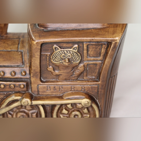 Vintage Treasure Craft B & R R.R. No.9 Train Cookie Jar - Charming 1970s Ceramic - Picture 4 of 16